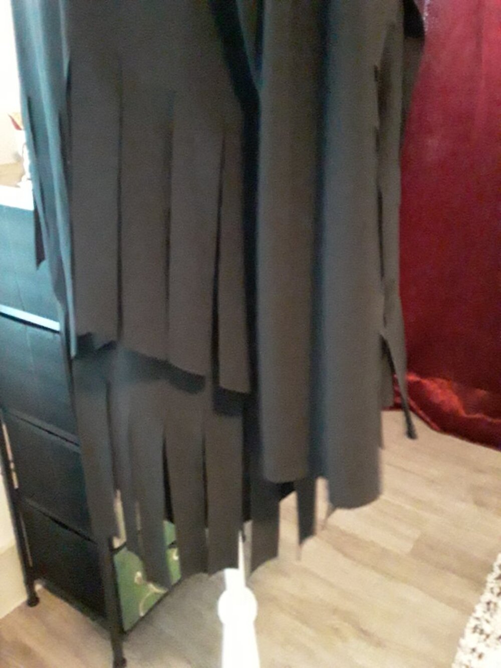 New Curvesque USA lovely dark black fringe accent top size L - Picture 10 of 10